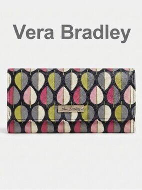 Vera Bradley RETIRED Moon Beams Trifold Wallet